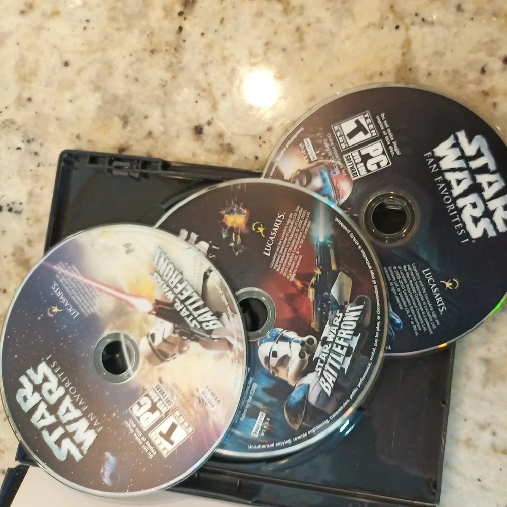 STAR WARS FAN FAVORITE I PC GAME SET 3 DISC